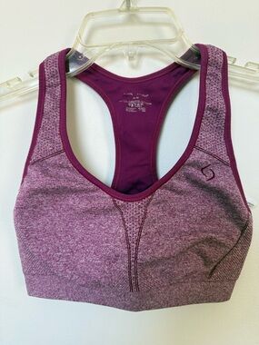 Moving Comfort Plum Heather Racerback Sports Bra